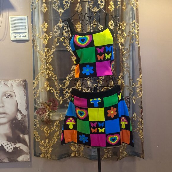 Hot Topic [Social Collision] 3-piece sold out sweater set *XS* - Picture 2 of 4